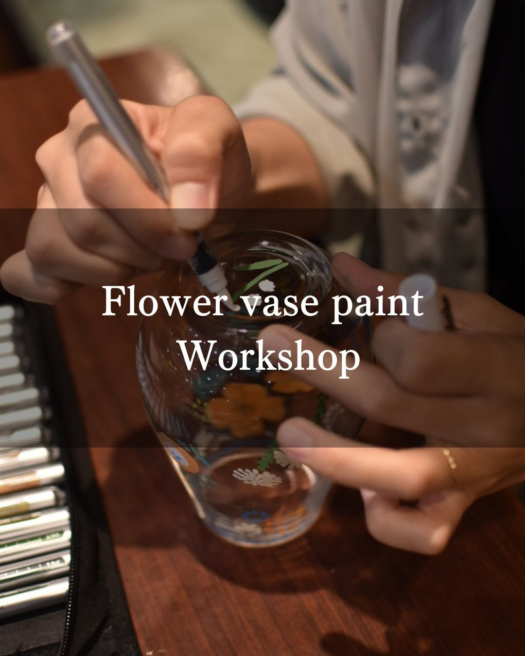 Flower vase paint workshop🎨