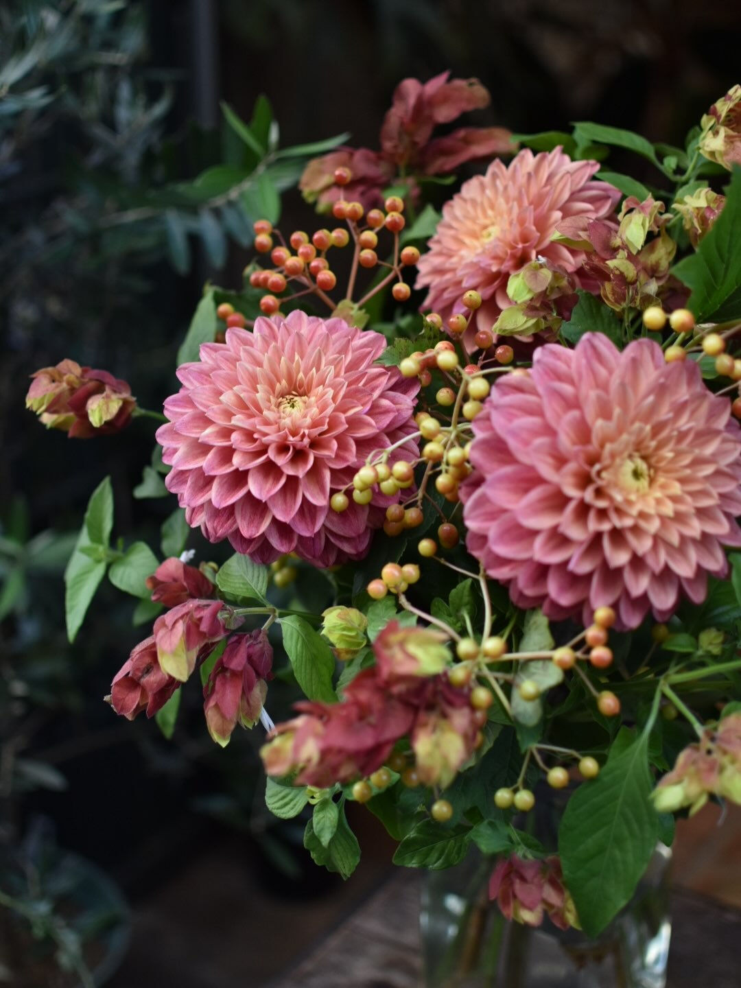 Dahlia bouquet.