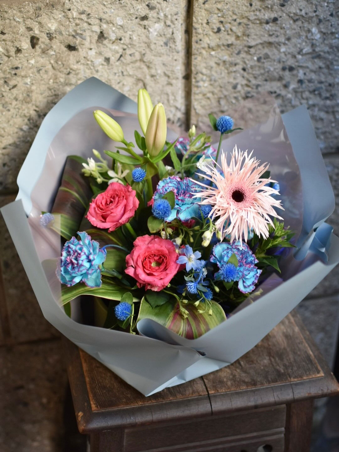 Birthday arrangement. 🩷🩵💙