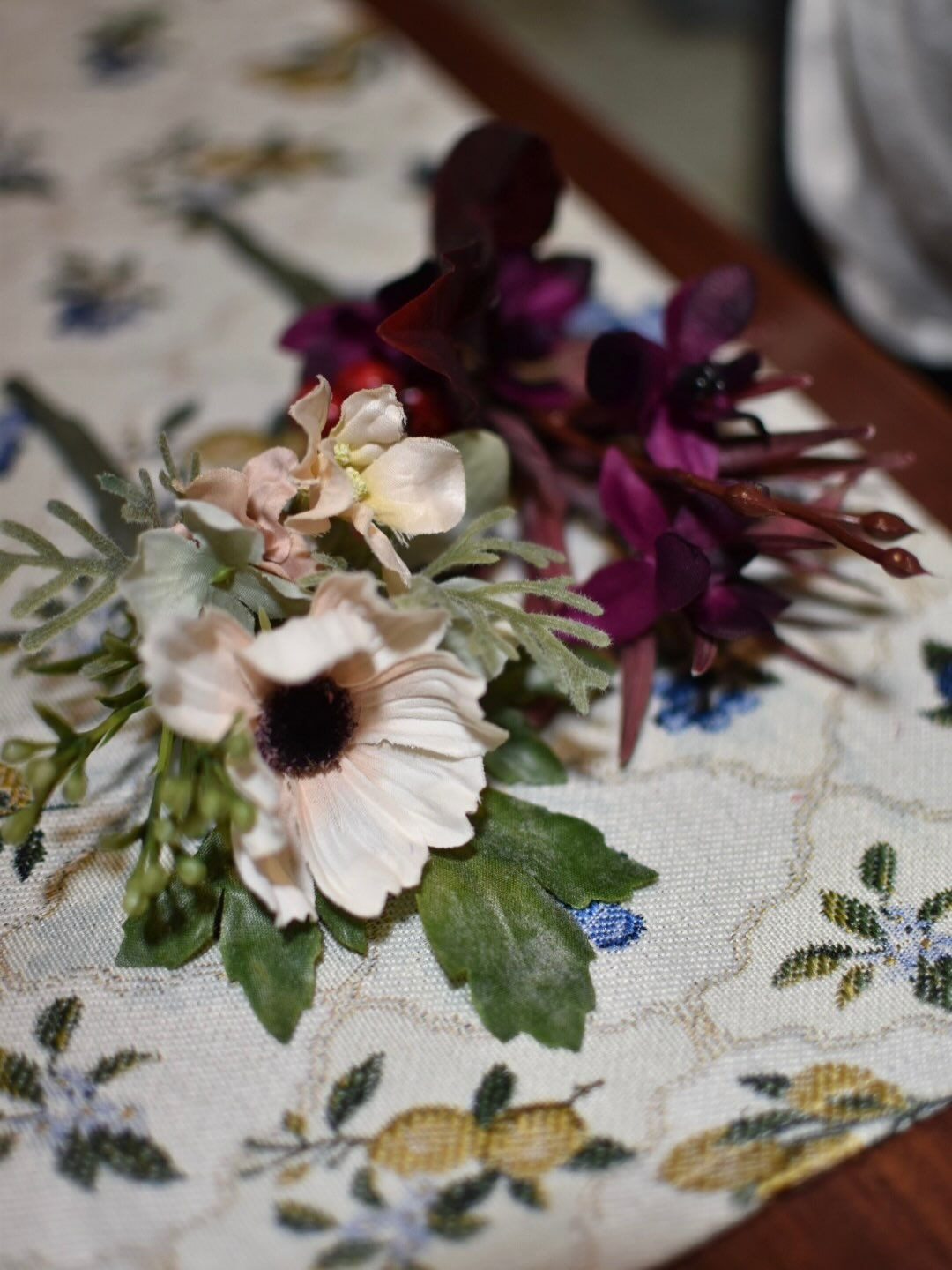 Artificial flower lesson.