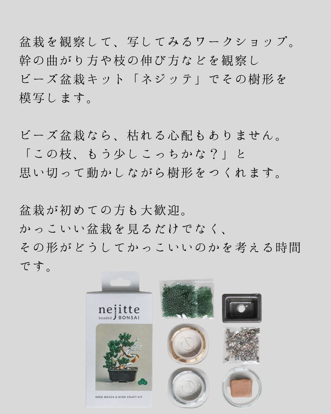 【ワークショップのご案内】